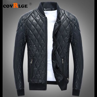 ZZOOI Covrlge PU Leather Jacket Men Coats 5XL Brand High Quality PU Outerwear Men Business 2019 Autumn Faux Leather Male Jacket MWP048