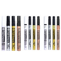 SAKURA Pen-Touch Metallic Markers Opaque Oil Paint Pens 0.7 Mm 1.0 Mm 2.0 Mm White Gold Silver Japan