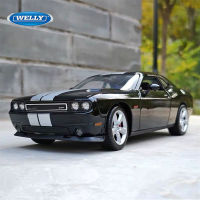 WELLY 1:24 DODGE Challenger SRT 2012ล้อแม็กรถสปอร์ตรุ่น D Iecast โลหะของเล่นแข่งกล้ามเนื้อรถรุ่นเก็บของขวัญเด็ก