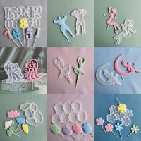 DIY Lollipop Silicone Mold Number Love Cloud Cartoon Chocolate Mold Star Circle Cheese Stick Making Baking Cake Decoration Gifts