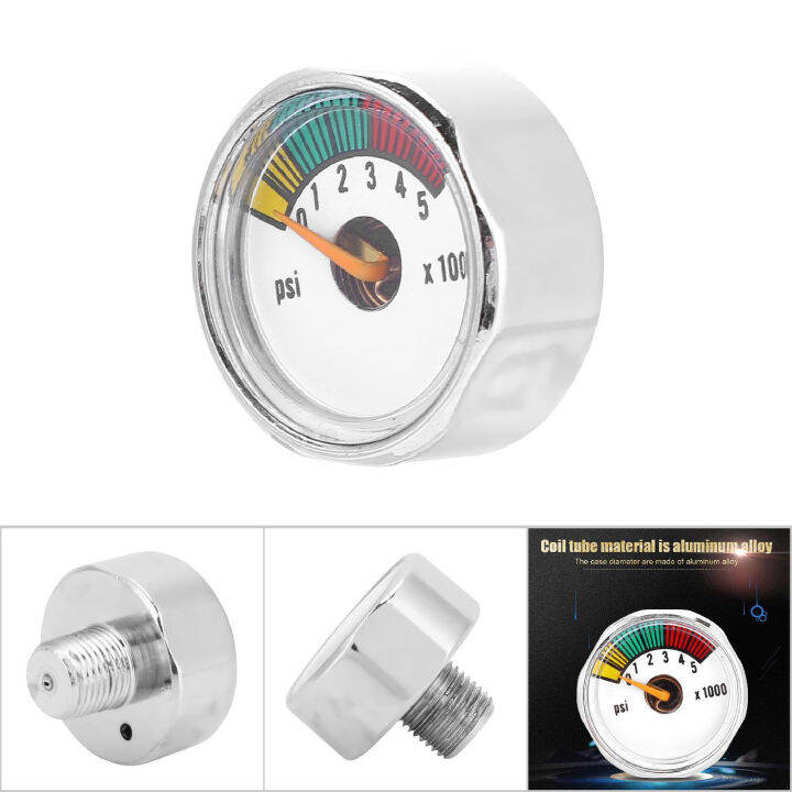 Gauge, Stainless Steel Silver 3000psi Gauge Small Diameter for