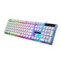 G21 Keyboard RGB Lighting Keyboard Gaming Keyboard Low Latency USB Wired Keyboard for PC Computer