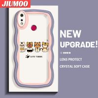 เคส JIUMOO สำหรับ Realme 3 Pro เคส3i Realme ลายการ์ตูนเสือน่ารักดีไซน์ใหม่สีสันสดใสขอบครีมคลื่นกันกระแทกแบบใสนุ่มเคสมือถือโปร่งใสลายกล้องถ่ายรูปสร้างสรรค์เรียบง่ายอ่อนโยนป้องกัน