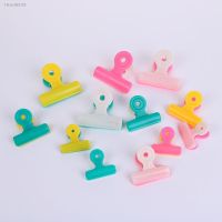 ♠ Food Snack Storage Seal Tools 5Pcs Office File Holder Plastic Sealing Bag Clips Kitchen Accessories Candy Color Food Close Clip