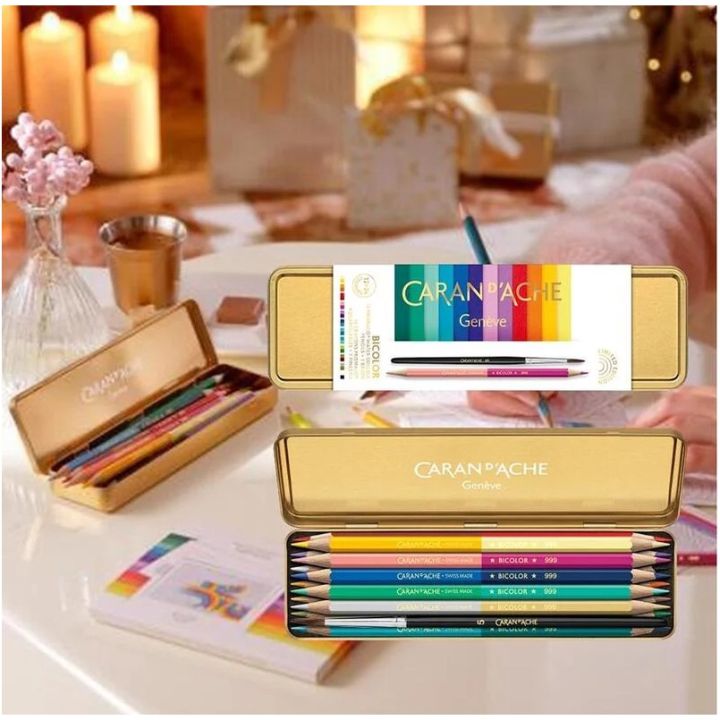 Caran d'Ache Prismalo Aquarelle Colouring Pencils 12 Pcs