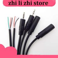 zhilizhi Store 25CM 2.5mm Mono 3pole 4pole Connector Cable Male Female Plug 3pin Extension Wire DIY Audio Repair Cable Adapter