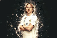 โปสเตอร์ Modric ลูก้า โมดริช Real Madrid เรอัลมาดริด Poster ฟุตบอล วินเทจ Wall Decor ของแต่งบ้าน ของแต่งห้อง โปสเตอร์ติดผนัง โปสเตอร์ติดห้อง 77poster