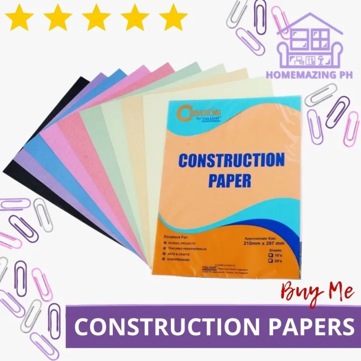 Homemazing Ph Creation by Valiant Construction Paper Assorted Colors