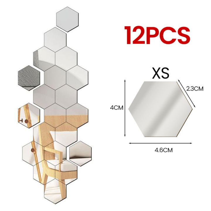 กระจกศิลปะกระจก3d-รูปลอกติดผนังกระเบื้องกระจกยึดติดตัวเองทรงหกเหลี่ยมสติ๊กเกอร์กระจกตกแต่งกระจกอะคริลิค3d-กระจกโมเสกแบบ-diy-การตกแต่งกระจกห้องนอนตกแต่งสติกเกอร์ตกแต่งกระจกแผ่นกระจกเครื่องตกแต่งฝาผนังก