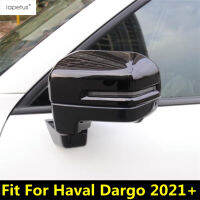 กระจกมองหลัง Cap Shell Rain Shade กันฝนคิ้ว Trim Fit สำหรับ Haval Dargo 2021 2022 ABS Chrome อุปกรณ์เสริมภายนอก