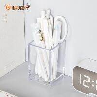 Transparent Acrylic Organizer Storage Box / Thickened Square Storage Pen Holder/Desktop Cosmetics Jewelry Office Stationery Classification Storage Container/Desktop Organizer Box