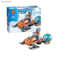 บล็อกตัวต่อของเล่น Lego Snow Police 60032 Polar Adventure Arctic Snowmobile Assembly Building Blocks Bole