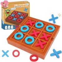 Tic Tac Tac Toe ของเล่นฝึกตรรกะคิดกระดานโซลิแทร์ตุ๊กตาปลอดสารพิษเกมมินิของเล่นเกมกระดานของขวัญที่ดีที่สุดสำหรับเด็ก