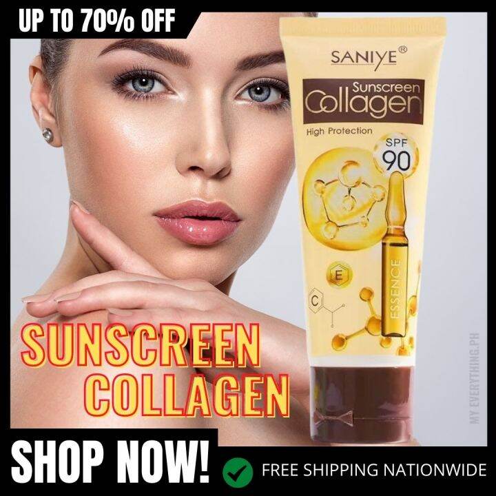 NEW!! Suncreen Collagen with SPF90 Protect from the Sun Collagen High ...