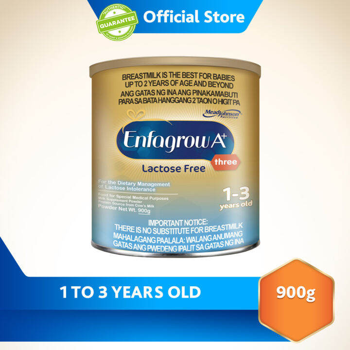Enfagrow A Three Lactose Free 900g for the Dietary Management of