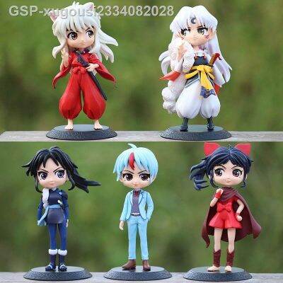 Res.♤Xugousi2334082028 15Cm อะนิเมะ Inuyasha หุ่นฟิกเก็ตน่ารัก Kikyō Sesshoumaru Higurashi ของขวัญของสะสมพีวีซี