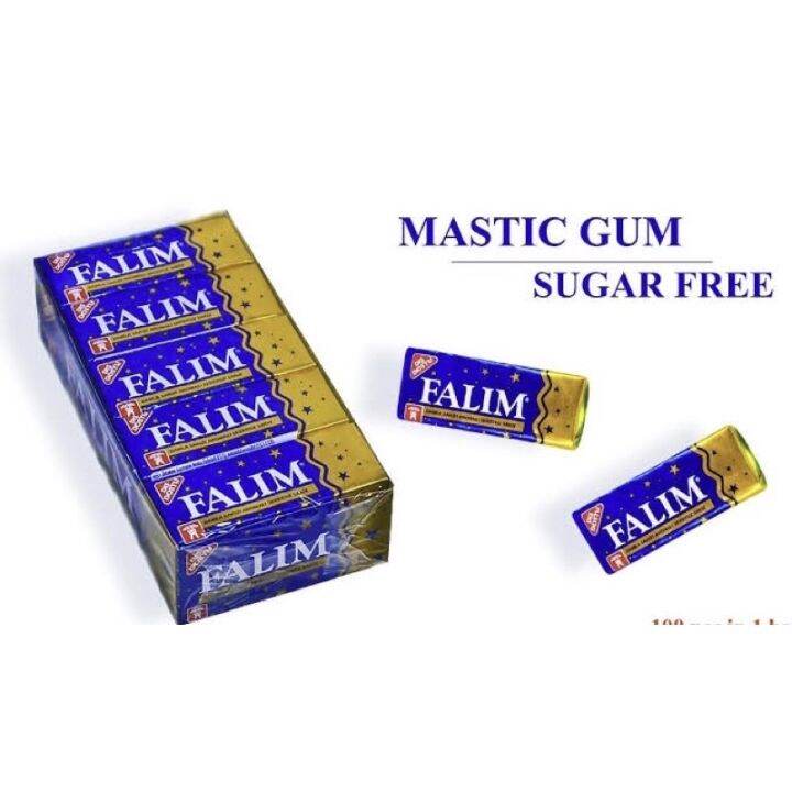 Original Falim Sugar Free Chewing gumDamla SakizliPACK OF 5/mastic