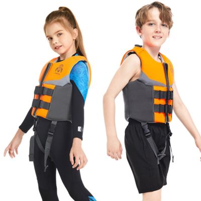 New Childrens Neoprene Buoyant Swimming Lifejacket Professional Water Sports Beginner Swimming Surfing Rowing Safety Lifejacket  Life Jackets