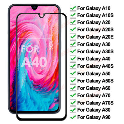 200D กระจกนิรภัยสำหรับป้องกันการระเบิด Samsung Galaxy A10 A20 A30 A40 A50 A60 A70 A80 A90ปกป้องหน้าจอ A20E A30s ฟิล์มแก้ว A50S