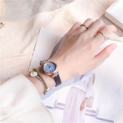 【Hot Sale】 Ins style high-value cherry blossom powder girl heart watch female thin strap and exquisite temperament student simple dial