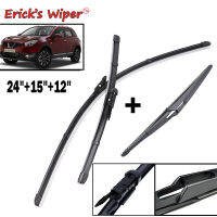 Enlife Wiper Front &amp; Rear Wiper Blades Set For Nissan Qashqai J10 2006 - 2013 Windshield Windscreen Window Brushes 24"+15"+12"