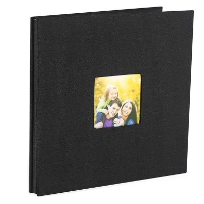 Photo Album Self Adhesive Scrapbook for Wedding/Family/Lovers Linen Cover DIY Gift for Valentines Day Mothers