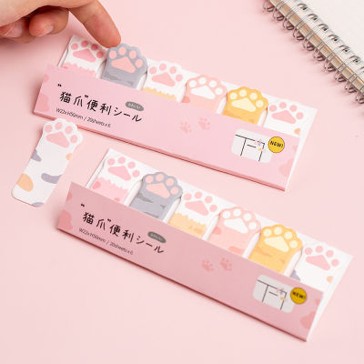 1 ชิ้น Kawaii เครื่องเขียนการ์ตูน Cat PAW MeMO Pad บุ๊คมาร์คธงดัชนี TAB Sticky Notes ป้ายสติกเกอร์กระดาษ-Yrrey