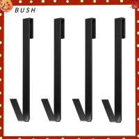 BUSH 4 Pcs 10นิ้วค่ะ ตะขอประตูห้องอาบน้ำ สีดำด้าน เหล็กไร้สนิม ราวแขวนผ้าเช็ดตัวเหนือประตู ไม่ต้องเจาะ ที่แขวนเสื้อโค้ท ห้องน้ำในห้องน้ำ