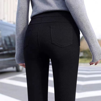 จัดส่งเร็ว กางเกงสกินนี่สีดำ กางเกงสกินนี่ขายาว  ผ้ายืดได้ กางเกงใส่ทํางาน  มีกระเป๋าด้านหน้าด้านหลัง ทั้ง 2 ข้าง ทรงสวย   961# XPT FASHION