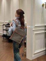 GOYARD Juye กระเป๋าเป้ใส่คอมพิวเตอร์,ที่มีชื่อเสียง Ins อินเทอร์เน็ตแบบลำลองแฟชั่นอเนกประสงค์ขนาดใหญ่จุได้เยอะกระเป๋าสะพายเกาหลี