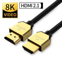 MOSHOU สาย HDMI 2.1 8K 60Hz 4K 120Hz 48Gbps สายวิดีโอ ARC HDR Hifi สำหรับ PS5 NS โปรเจคเตอร์อินเตอร์เฟซมัลติมีเดียความคมชัดสูง