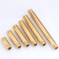 Length 50mm 80mm 100mm 120mm 150mm 1/2" BSP Male to Male Thread Brass Extension Pipe Fitting Coupler Joint Connector Pipe Fittings  Accessories