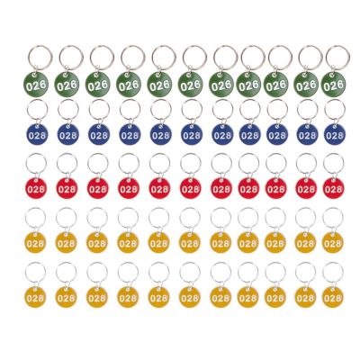 hot！【DT】❁☌❉  50Pcs Alloy Storage Tags Metal Numbers Plates Luggage ID Labels(Number 1-50)