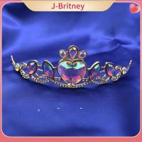 ที่คาดผมคริสตัล J-BRITNEY ที่พลอยเทียมแวววับอัลลอยสีแดง/น้ำเงินทำจากผมเจ้าหญิงอัลลอยสีสดประดับคริสตัล