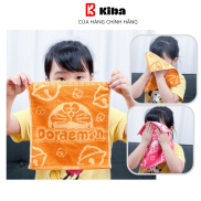 Khăn Trẻ Em Hoạt Hình KIBA, Cỡ 25cm x 25cm, Sợi Bông Mềm Mịn, Tự Nhiên