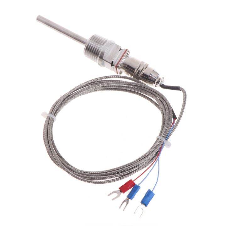 RTD Pt100 Temperature Sensor Probe L 5cm 1/2" NPT Thread W/ Detachable ...