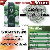 ปุ๋ยพญาหงส์ 50 กก.ยกกระสอบ ธาตุอาหารรองเสริม 10ชนิด+เพิ่มซิลิก้า40%พืชแข็งแรงทนโรค ใบเขียว