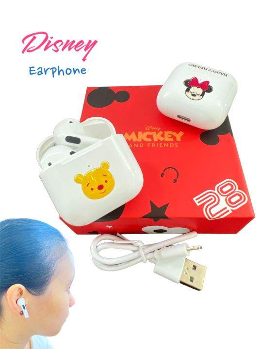 หูฟังบลูทูธ-ไร้สาย-d10-mickey-amp-friends-ลายการ์ตูนดิสนีย์น่ารัก-เสียงดีพร้อมไมโครโฟนในตัว-หูฟัง-bluetooth