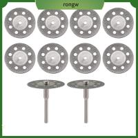 RONGW 22mm ครับ ล้อตัดเพชร Emery เงินสีเงิน แผ่นตัดเพชร สะดวกสบายๆ มีด้ามจับ ชุดล้อตัด สำหรับโลหะเซรามิกแก้วหินอ่อน