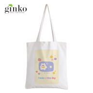 Túi Vải Tote GINKO Kiểu Basic Dây Kéo In Hình Cartoon G166 thumbnail