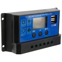 12V 24V Auto work PWM Solar Charge Controller with LCD Dual USB 5V Output Solar Cell Panel Charger Regulato