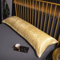 European Style Polyester Satin Long Pillowcase Jacquard Decor Bed Body Pillow Case Large Size Lovers Double Pillow Cover