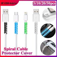 5/10/20/50pcs Cable Protector Silicone Bobbin Winder Wire Cord Organizer Cover for Apple iphone USB Charger Cable Cord
