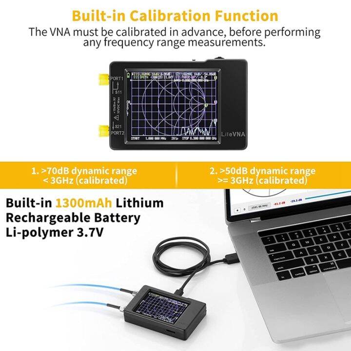 nanovna-litevna-50khz-6-3ghz-vector-network-analyzer-2-8inch-antenna-analyzer-hf-vhf-uhf-swr-phase-microsd-card-port