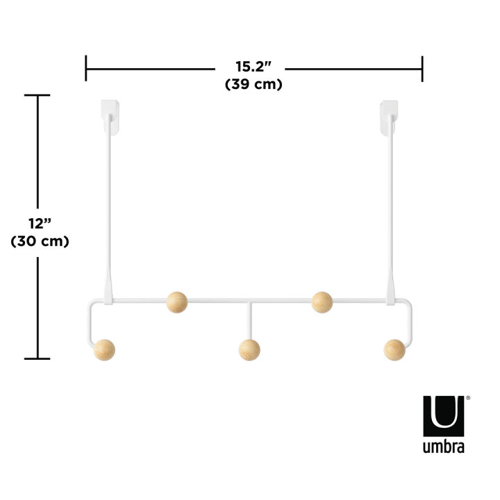 umbra-estique-over-the-door-hook-ที่แขวนของหลังประตู-ไม่ต้องเจาะ-ที่แขวนเสื้อผ้า-ที่แขวนกระเป๋า-ที่แขวนผ้า-ตะขอแขวนของ-ตะขอแขวนหลังประตู