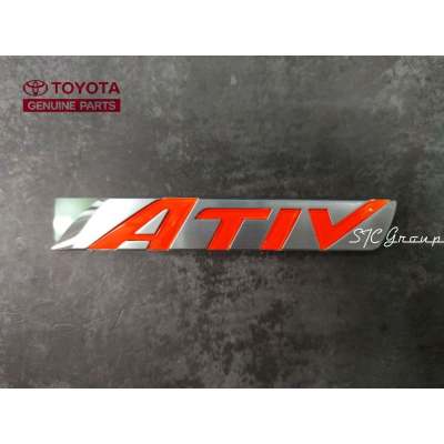 ตัวหนังสือ ติดฝาท้าย Toyota Yaris ATIV ( Toyota แท้ศูนย์ 100% )