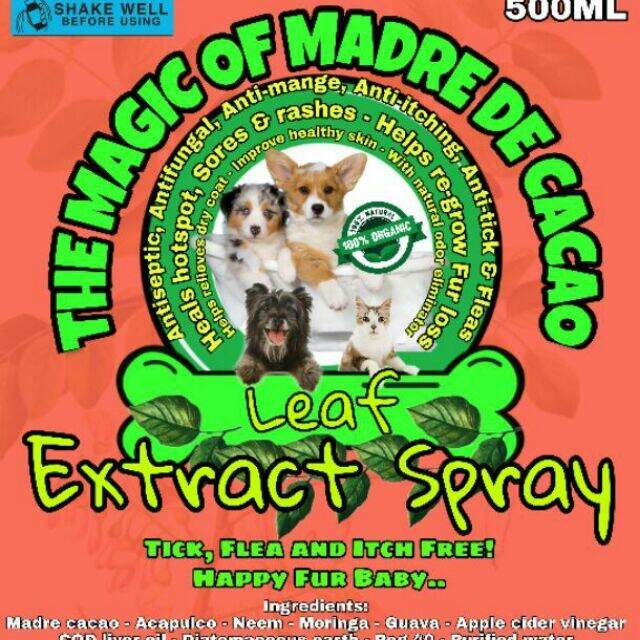 Madre cacao extract spray Tick and flea killer 500ml Lazada PH