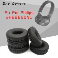 {เครื่องเล่นเสียง} จุกหูฟังสำหรับ Philips SHB8850NC แผ่นรองหูฟังอะไหล่ชุดหูฟังแผ่นรองหูโฟมฟองน้ำหนัง PU