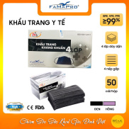 HCMKhẩu Trang Y Tế Kháng Khuẩn Nam Anh Hộp 50 cái Màu đen