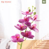 ?Big Dealse ผ้าไหมเทียมผีเสื้อกล้วยไม้ดอกไม้ phalopsis ช่อตกแต่งบ้าน